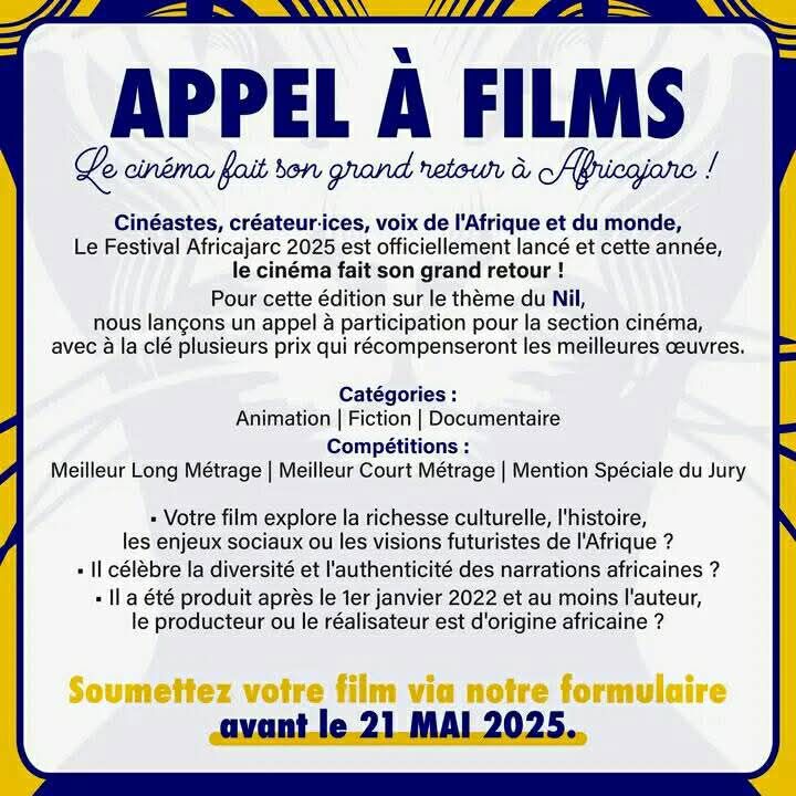 Appel à films : faites rayonner votre œuvre au cœur du cinéma africain Votedefan10042025APPEL A FILM