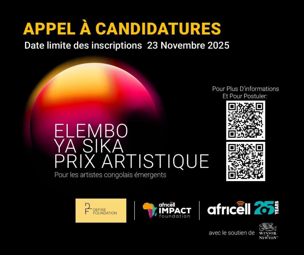 Art Kinshasa : Derniers jours pour le Prix Elembo Ya Sika ! votedefan 19112025 elembo ya sika